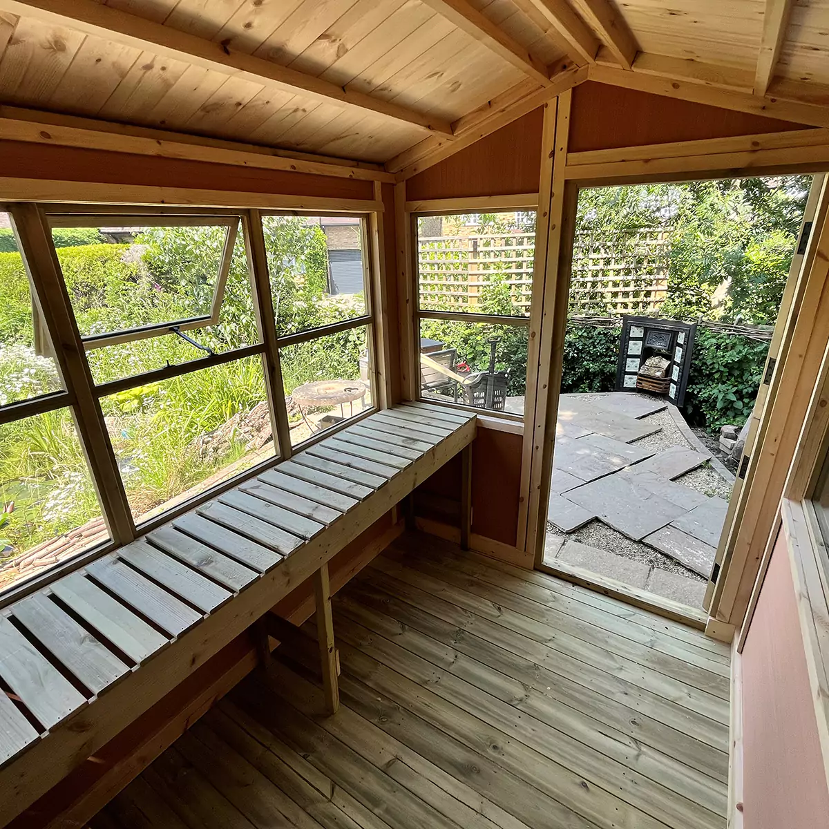 Rutland Apex Potting Shed Bronze Interior Rutland Apex Potting Shed Bronze Interior
